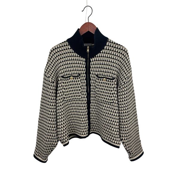 J. Crew Jacquard Sweater Jacket - Picture 1 of 5